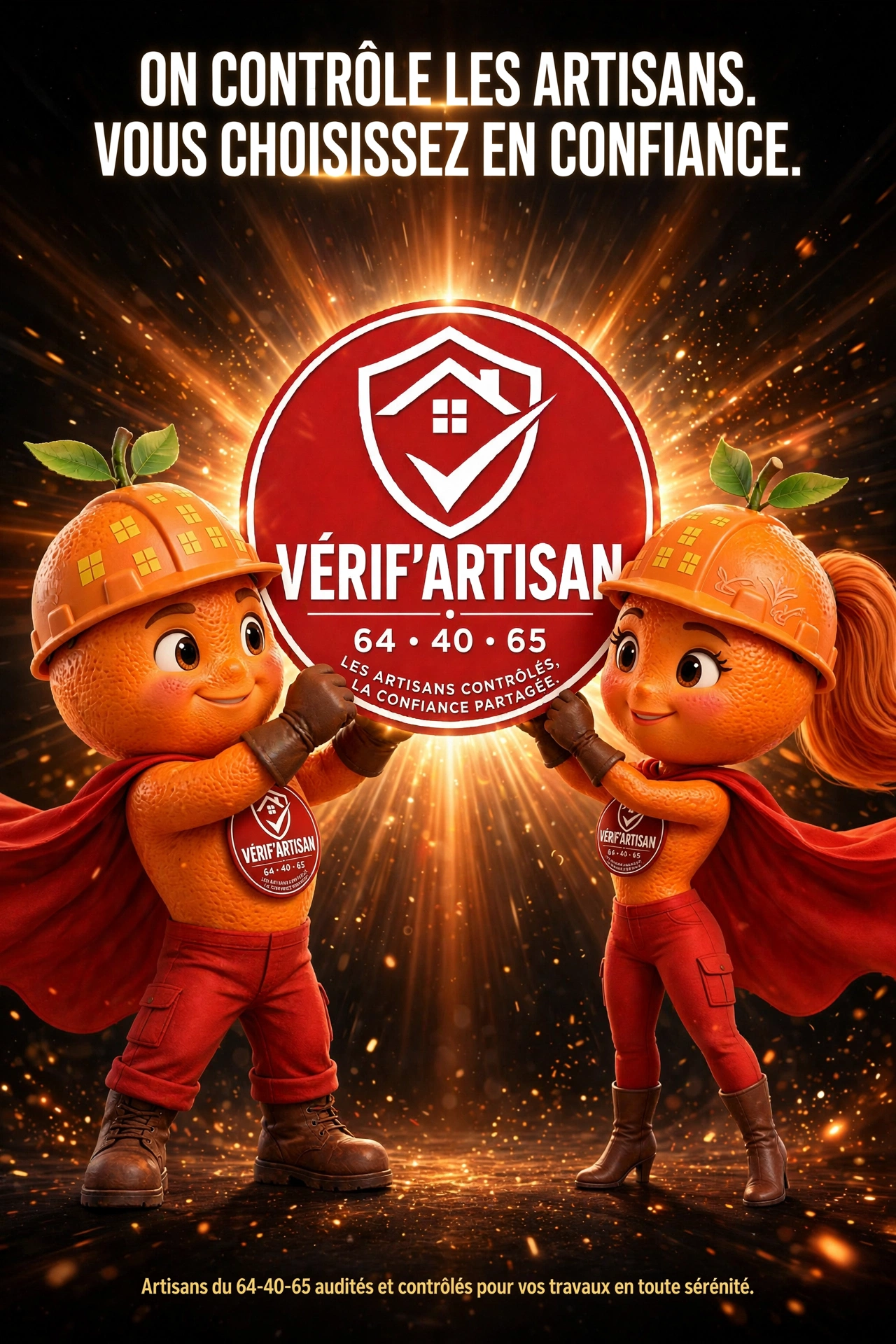 Affiche Vérif'Artisan destinée aux artisans du réseau
